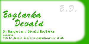 boglarka devald business card