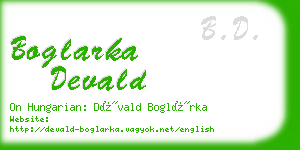 boglarka devald business card